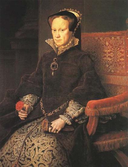 MOR VAN DASHORST, Anthonis Queen Mary Tudor of England oil painting image